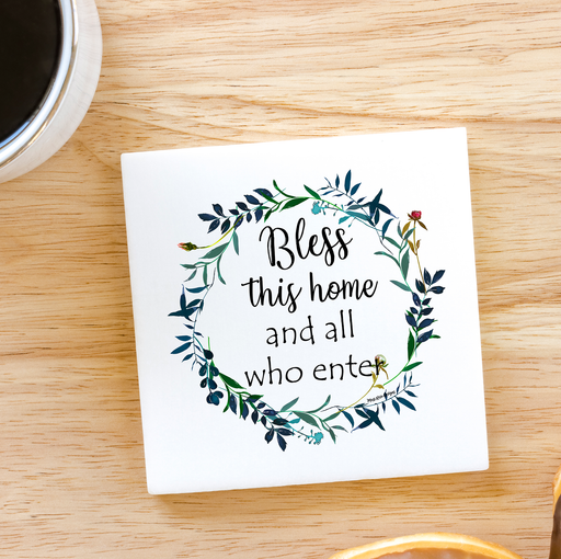 Bless This Home 3x3  Ceramic Magnet