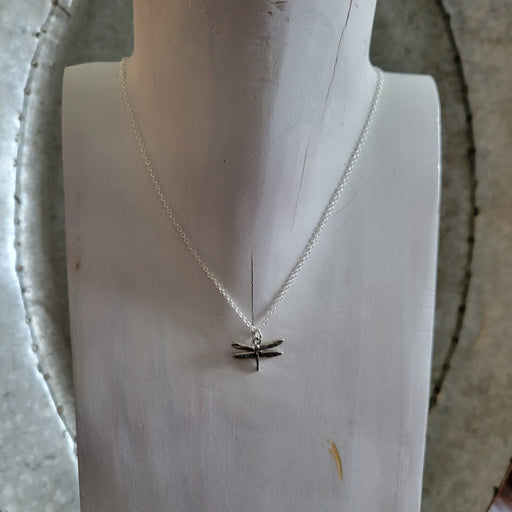 Dragonfly Sterling Silver Necklace, Silver Pendant, Symbol of Change, Wisdom, Awareness