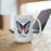 One Proud Army Mom 15 oz Coffee Mug - Freedom Butterfly, Stars & Stripes Ceramic Cup