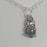 Dainty Owl - Hoot Owl on Fine 18-inch Chain Sterling Silver Charm Necklace