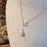 Coin Pearl and Floral Sterling Pendant Necklace on Fine 18" Sterling Silver Chain