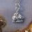 Koala and Baby Sterling Silver Charm on Fine 18-inch Chain Sterling Necklace