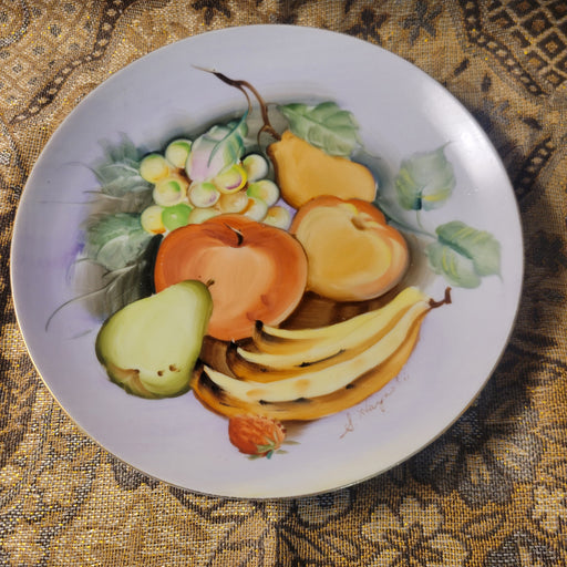 Lefton Vintage Fruit Center NE2765 Hanging Wall Salad Plate - Home Decor
