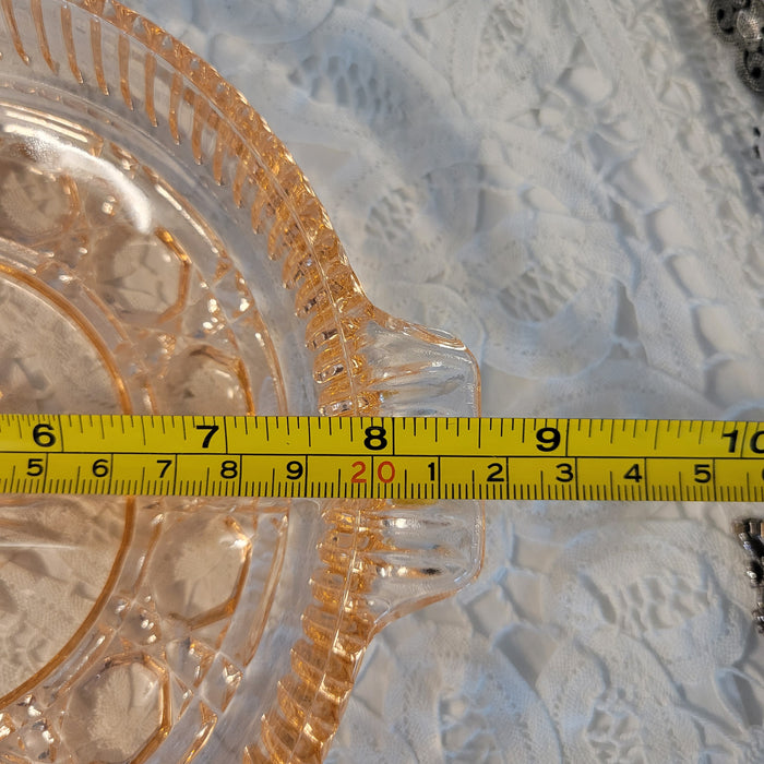 Indiana Glass Pink Windsor Divided Serving Plate