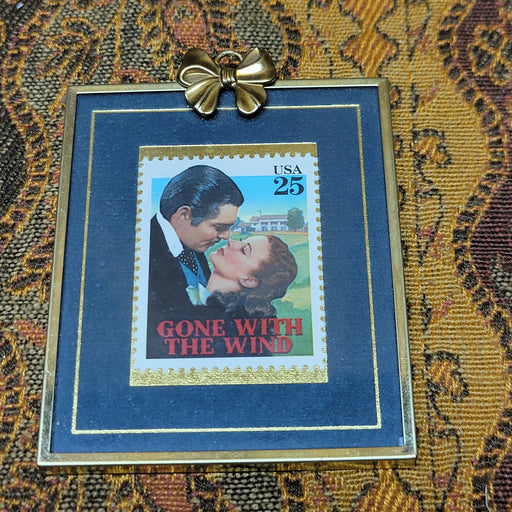 Gone With The Wind Vintage 1990 Framed Limited Edition 25¢ Stamp #1643 Of 5000