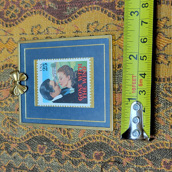 Gone With The Wind Vintage 1990 Framed Limited Edition 25¢ Stamp #1643 Of 5000