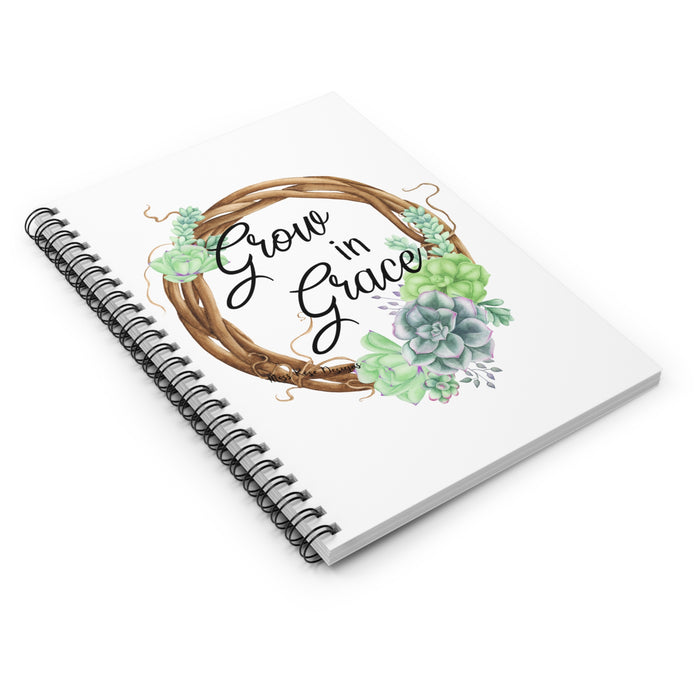 Grow in Grace Journal, Prayer, Grocery List, Spiral Notebook - Ruled Line