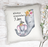 Always Remember I Love You Floral 20 x 20 Cotton Duck Pillow