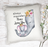 Always Remember Nana Loves You Floral 20x20 Cotton Duck Pillow - Moss Rose Designs