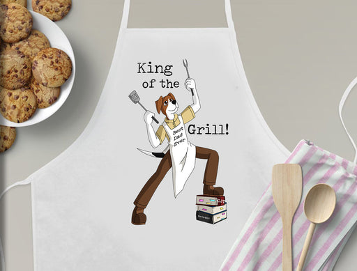King of the Grill Kitchen Apron Beagle Top Dog Chef, Dad's Apron
