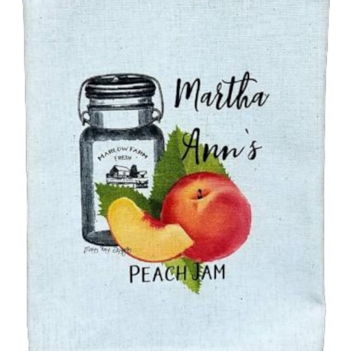 Martha Ann's Peach Jam Kitchen Towel